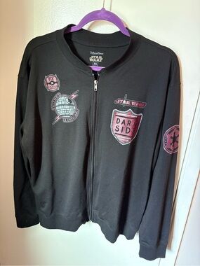 Star Wars Black Bomber Jacket with Red Patches